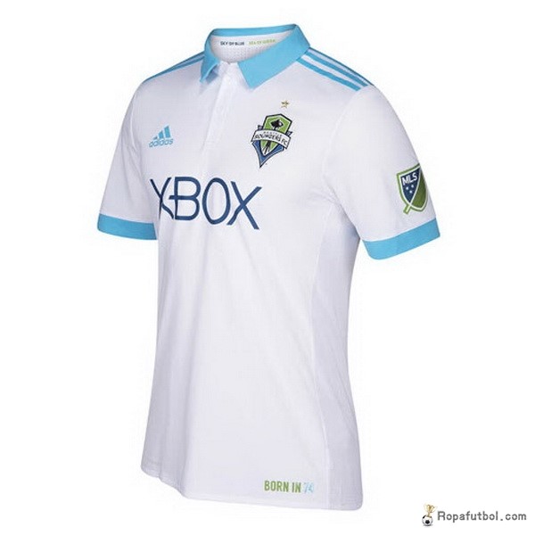 Camiseta Seattle Sounders Replica Segunda Ropa 2017/18 Blanco